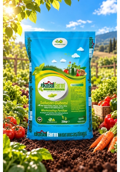 Ekosol Farm Solucan Gübresi 25 KG