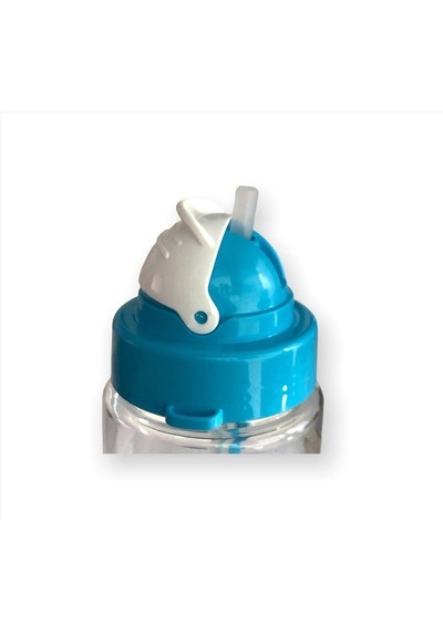 Gıpta Açık Mavi Blue-me Tritan Desenli Pipetli Matara 500 Ml Bpa Free Askılı Suluk