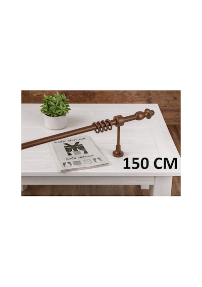 Ceviz Ahşap Rustik - Alüminyum Borulu Ahşap Başlıklı Ahşap Ayaklı Perde Askısı - Halkalı Klipsli Ceviz150cm - 864841707 Ceviz150cm Ceviz Ahşap Rustik - Alüminyum Borulu Ahşap Başlıklı Ahşap Ayaklı Perde Askısı - Halkalı Klipsli Ceviz150cm - 864841707 Ceviz150cm