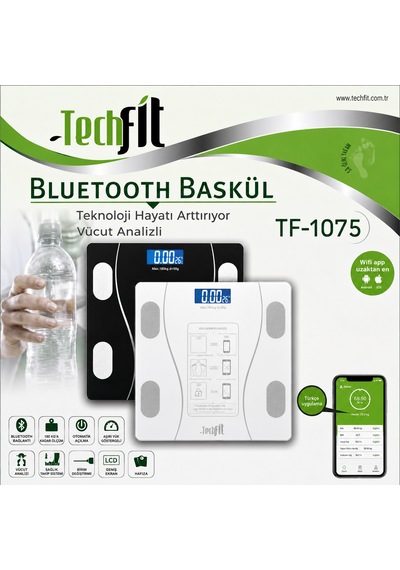Dijital Baskül Tf-1075 Bluetooth Özellikli