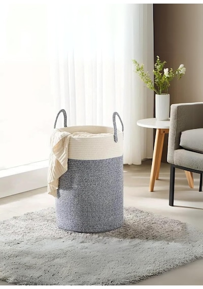 Tr Naturaweave Jüt Hasır Kirli Sepeti Banyo Sepeti Giyisi Havlu Battaniye Dergi Oyuncak Düzenleyici Saksı Sepet Orga Diğer