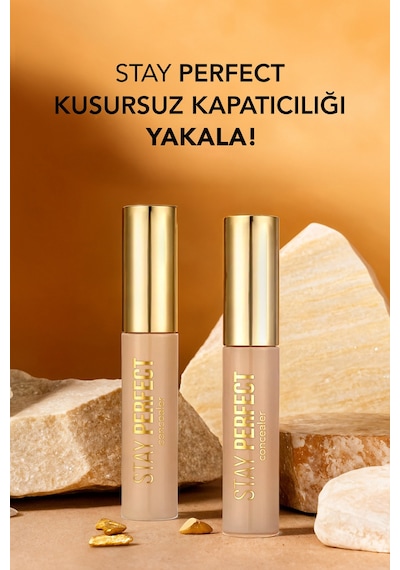 Flormar Stay Perfect Yüksek Pigmentli & Yarı Mat Bitişli Likit Kapatıcı 007 Light Beige