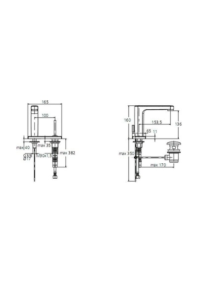 Ideal Standard Simply İki Delikli Lavabo Bataryası - A4479aa- Krom