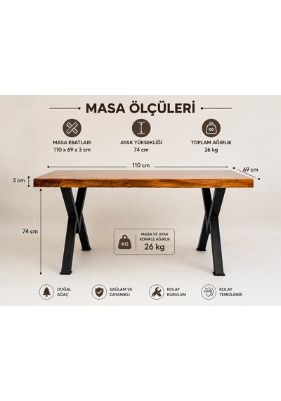 Epoksi Renkli Döküm Ceviz Masa Çok Renkli Epoksi Renkli Döküm Ceviz Masa Çok Renkli