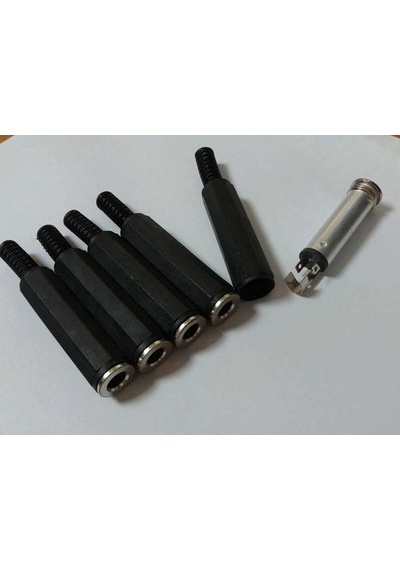 Lexroo 6.3mm Dişi Lehimlik Konnektör Çivi Jack 6.3 Mm Dişi Jack