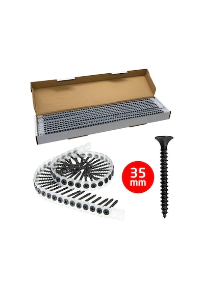 Rox 0344 Ahşap Şerit Vidası 3.5x35 Mm 1000 Adet Vida 3,5X35