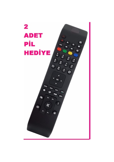 Vestel Uyumlu Nexon Smart Led Tv Finlux Seg Hi-Level Kumanda 2 Pil Qmenü