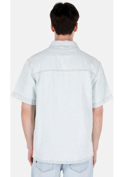 Colin's Colins 031 Waya Normal Kesim Shirt Yaka Mavi Erkek Jean Kısa Kol Gömlek Cl1069577 Cl1069577 Q1.v1 Dn43541 Denim