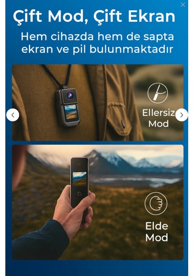 Saw1 Pro 4k Aksiyon Kamerası Wi-fi Bağlantı Dokunmatik Lcd 6 Eksenli Jiroskoplu Dengeleme