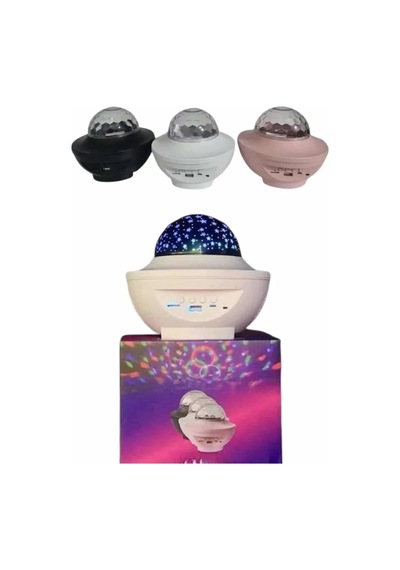 Northcity Çok Renkli Projektör Lamba Disko Topu & Gece Lambası - Bluetooth 5.2 İle Yıldızlı Atmosfer