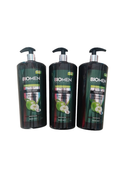 Biomen Elma Sirkesi&Vitamin B3 Yağlanma Karşıtı Şampuan 3 x 1 L