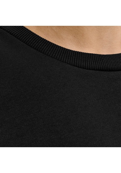 Jack & Jones Jack&jones Makoto Crew Neck Erkek Siyah Yuvarlak Yaka Sweatshirt Siyah