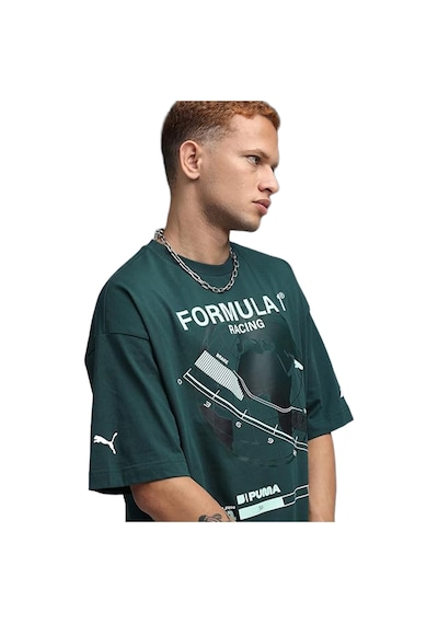 Puma Erkek Tişört F1 Graphic Tee - Relaxed 63265504 Yeşil
