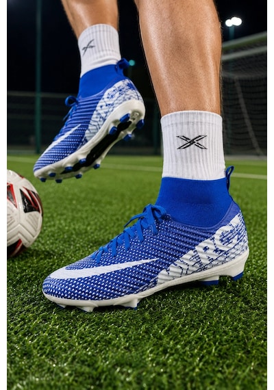 In Step Vortex Futbol Kramponu Çoraplı Bilekli Bağcıklı Dişli Taban Halı Saha Ve Çim Saha Krampon Mavi Beya Mavi Beyaz In Step Vortex Futbol Kramponu Çoraplı Bilekli Bağcıklı Dişli Taban Halı Saha Ve Çim Saha Krampon Mavi Beya Mavi Beyaz