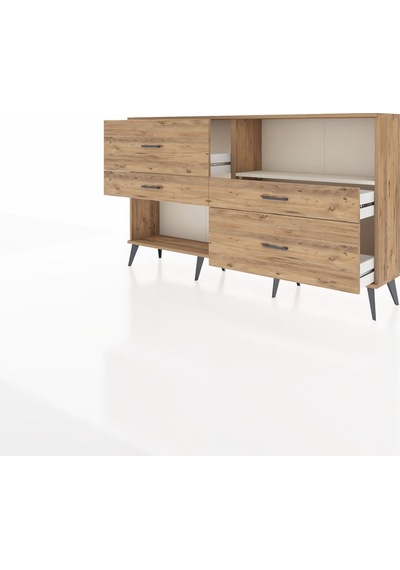Arges Konsol Tek Raflı 4 Çekmeceli 176x30x99 Çam-aytaşı/çam Aytası/atlas Çam - Atlas Çam Arges Konsol Tek Raflı 4 Çekmeceli 176x30x99 Çam-aytaşı/çam Aytası/atlas Çam - Atlas Çam