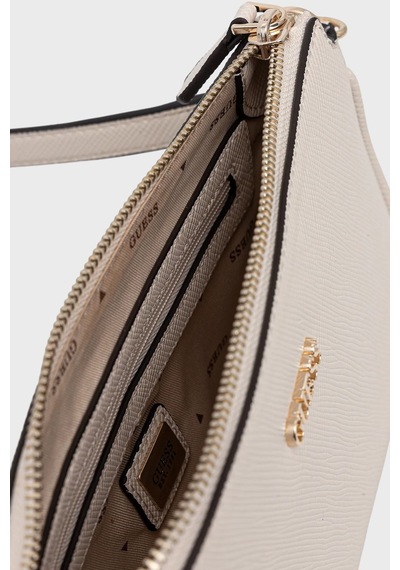 Guess Noelle Kadın Çapraz Askılı Çanta Hwzg9672710 Ekru