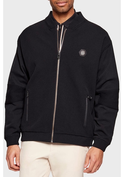 Boss Logolu Regular Fit Kolej Yaka Çift Kullanımlı Bomber Ceket Erkek Ceket 50544009 001 Siyah Boss Logolu Regular Fit Kolej Yaka Çift Kullanımlı Bomber Ceket Erkek Ceket 50544009 001 Siyah