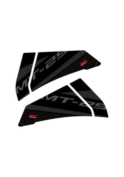 GP Kompozit Yamaha MT-25 2020-2023 Uyumlu Tank Pad Seti Siyah