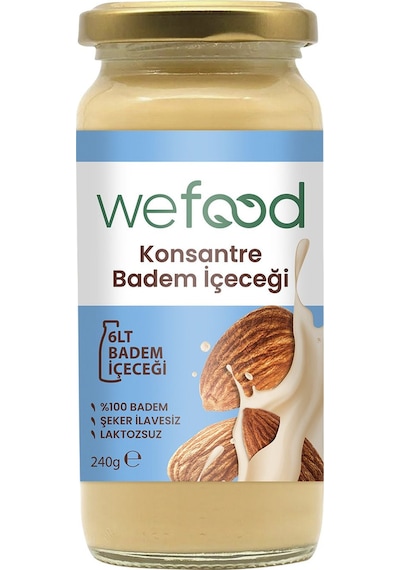 Wefood Konsantre Badem İçeceği (%100 Badem) 240 G