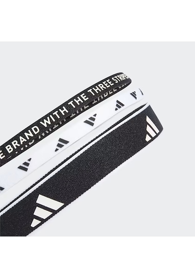 Adidas Black/whıte Saç Bandı 3pp Headban New 3lü Paket Ia3031