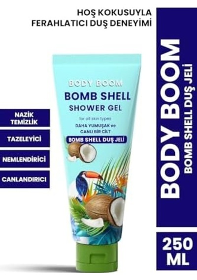Body Boom Bomb Shell Duş Jeli 250 Ml 1 Paket 1 X 1 Adet Açık Mavi