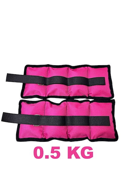 Me&ra Sport 0.5 Kg X 2 Adet El Ayak Bilek Ağırlık Seti Kum Ağırlık Torbası Pembe