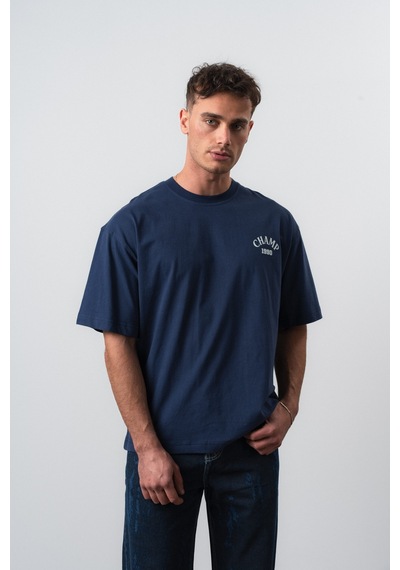 Respire Erkek Zidane Baskılı Oversize T-shirt Lacivert
