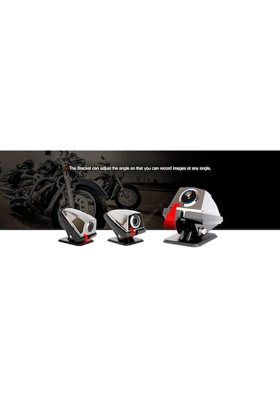 Gnet Mvr Motosiklet 2 Kameralı Fullhd Wi-fi Araç Kamerası, Kırmızı