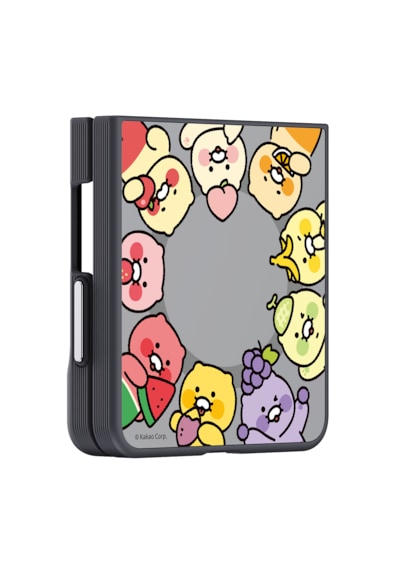 Samsung Galaxy Uyumlu Z Flip8 Aynalı Magnet Kılıf (Kakao Friends)
