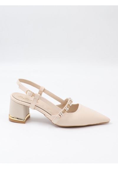 Nesilshoes Nesil Shoes Peri 3691 Ten Saten Kadın Sandalet