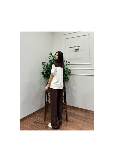 Asur Boutique Asur Butik Kadın Şal Yakalı Yapışık Model Kadın Eşofman Takımı Kahverengi Asur Boutique Asur Butik Kadın Şal Yakalı Yapışık Model Kadın Eşofman Takımı Kahverengi
