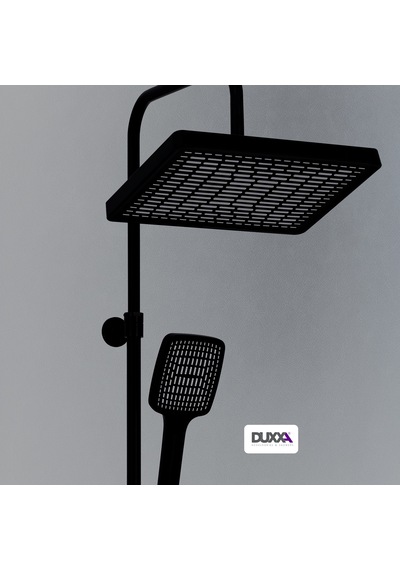 Duxxa Atlas Rain Duş Seti Mat Siyah D.114.ms Krom