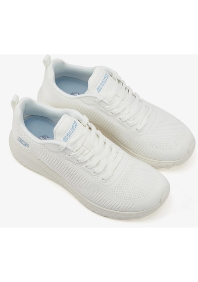 Skechers Bobs Squad Chaos - Face Off Kadın Beyaz Spor Ayakkabı 117209 Ofwt Beyaz
