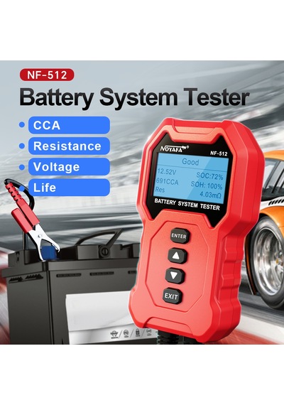 Springsun Noyafa Nf-512 12v/24v Akü Test Cihazı: Hızlı Yük, Marş Ve Teşhis