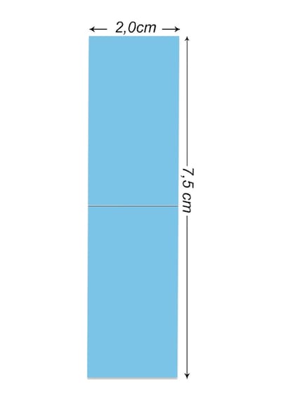 Truetape Performanceplus Mavi Protez Saç Bandı Düz 2.0 CM x 7.5 CM