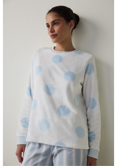 Penti Gardenya Magic Puantiyeli Pijama Üstü