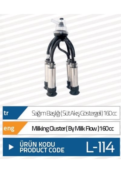 Gnc Süt Sağım Başlığı süt Akış Göstergeli 160 CC