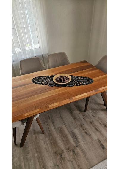 Desenli Tül Güpürlü Şık Renk Renk Runner