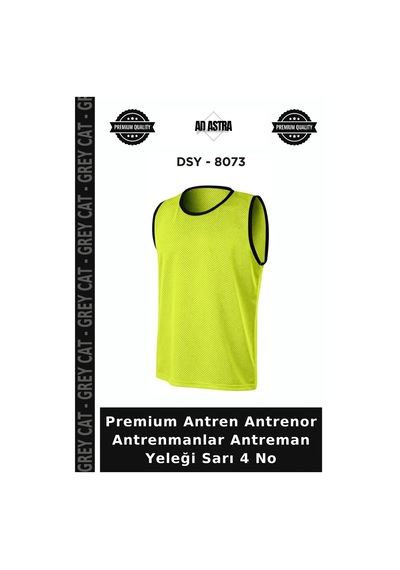 Premium Antren Antrenor Antrenmanlar Antreman Yeleği Sarı 4 No
