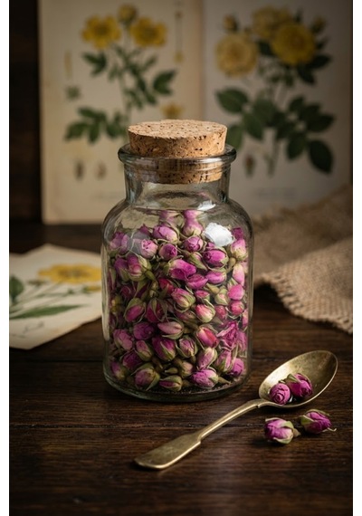 Tomurcuk Gül Kurusu 100g, Dried Rose Buds, Doğal Ve Katkısız