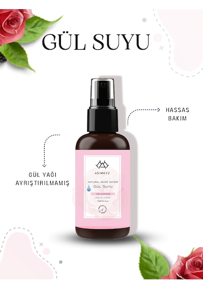 Asimeyz Saf Gül Suyu Sprey 100 ML