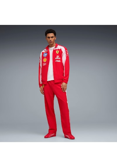 Puma Scuderıa Ferrarı Hp Replıca Drıvers Authentıc Erkek Track Ceket 713944 01 Kırmızı