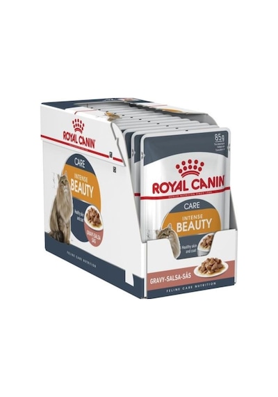 Royal Canin Intense Beauty Gravy Soslu Pouch Yetişkin Kedi Yaş Maması 12 x 85 G