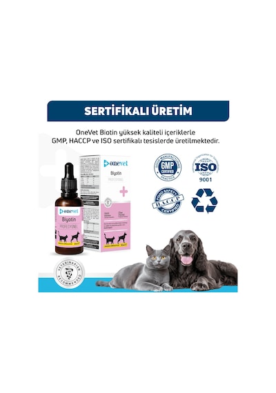 Onevet Biotin Kedi Ve Köpekler İçin Tüy Dökülmesini Önleyici Damla 50 Ml