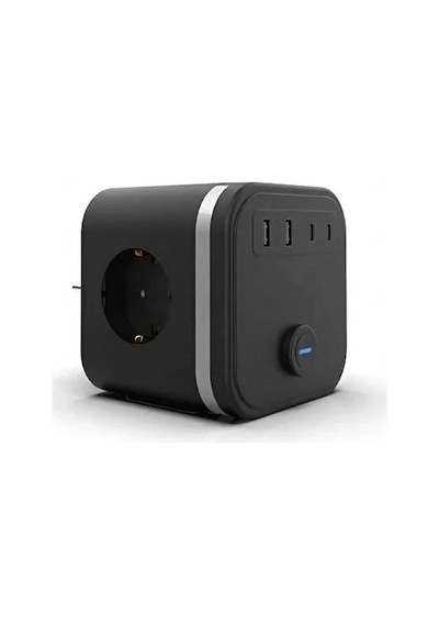 Termal Akım Korumalı Isıya Dayanıklı 3 Lü Duvar Tipi Priz 2x Usb 2x Typce 3680 W