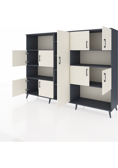 Hyperion Dolap 10 Raflı 9 Kapaklı 220x44x163 Antrasit-aytaşı/antr Antrasit-aytaşı/antrasit Hyperion Dolap 10 Raflı 9 Kapaklı 220x44x163 Antrasit-aytaşı/antr Antrasit-aytaşı/antrasit