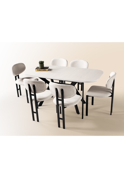 Venedik Mdf Açılır Mutfak Masası 80x130cm Siyah