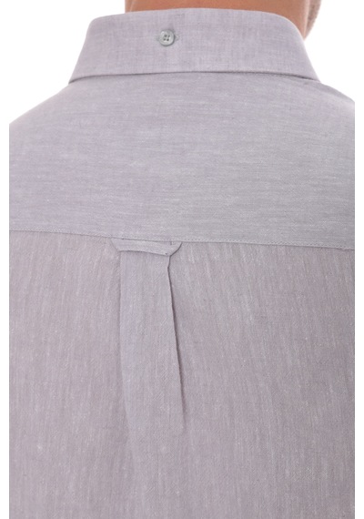 Slim Fit Uzun Kol Yaka Düğmeli Nefes Alan Keten Hediye Kutulu Erkek Gömlek Fs-004548 - Gri-3243 Slim Fit Uzun Kol Yaka Düğmeli Nefes Alan Keten Hediye Kutulu Erkek Gömlek Fs-004548 - Gri-3243