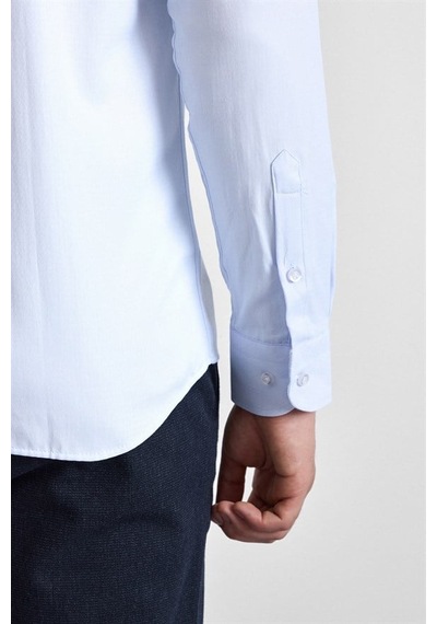 Süvari Buz Mavi Slim Klasik Yaka Casual Gömlek Gm2024700622-m01