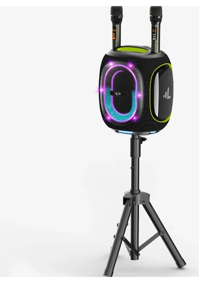 Linktech M424 Premium Çift Mikrofonlu 300w Ekstra Bas Bluetooth Hoparlör